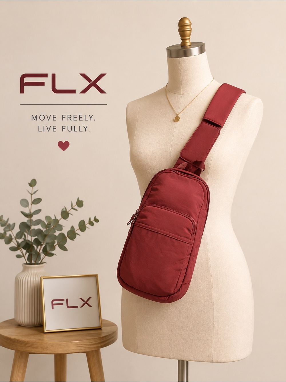 Mauve Crossbody Sling Bag - NWT